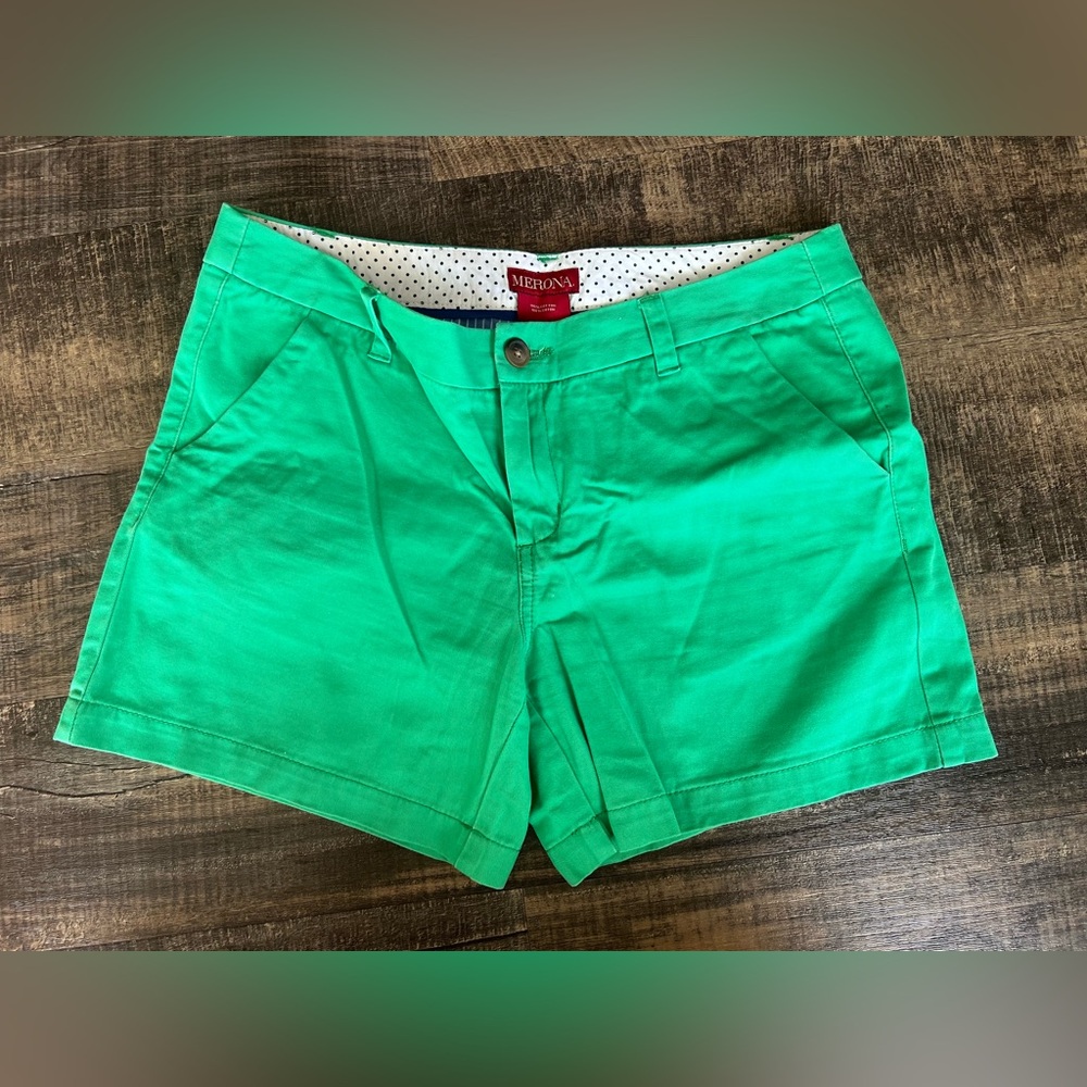 Merona Women's Vibrant Green Bermudas